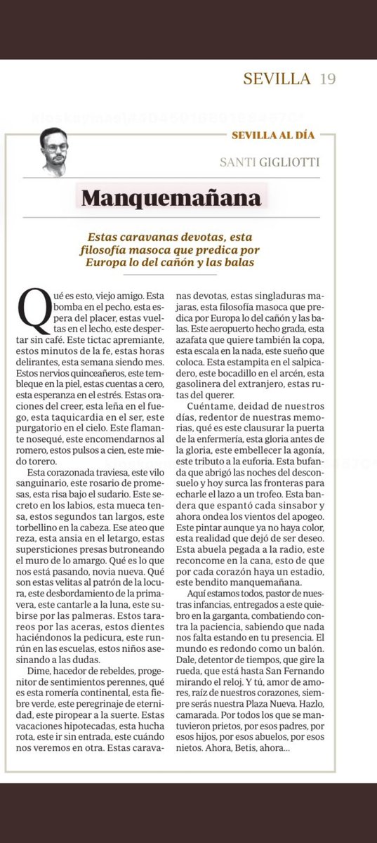 Disfruten de esta maravilla de <a href="/santigigliotti/">Santi Gigliotti</a> y sigan preguntándose que es esta felicidad.
Manquemañana.💚🤍💚
⬇️⬇️⬇️