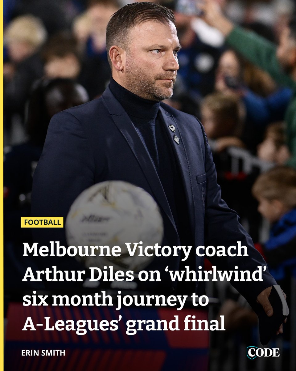 CODE Football (@codefootballau) on Twitter photo Arthur Diles found out he would coach Melbourne Victory while at a child’s graduation in December. He’s now preparing the side for a grand final.
READ MORE | bit.ly/4mzFIvL
✍️: <a href="/_Erin_Smith/">Erin Smith</a> Arthur Diles found out he would coach Melbourne Victory while at a child’s graduation in December. He’s now preparing the side for a grand final.
READ MORE | bit.ly/4mzFIvL
✍️: <a href="/_Erin_Smith/">Erin Smith</a>