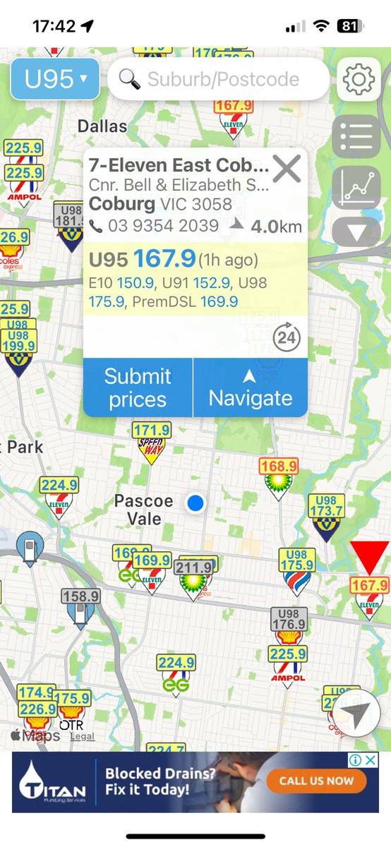 How can two servo’s about 5km apart have such a HUGE price difference ?