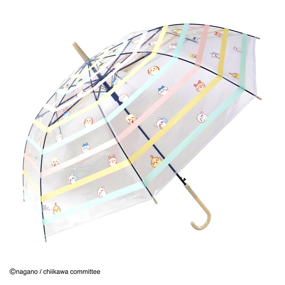 chiikawa_market's tweet photo. 🌱新商品🌱

『ビニール傘』
・50cm（カラフル／夜空）各1,650円(税込)
・55cm（しろめーず／ボーダー）各1,650円(税込)
・58cm（全4種）各1,7650円(税込)

どんより雨空も 
ワンタッチで ぱっと たのしく🌈

#ちいかわマーケット では
5/30(金)11時より発売🌱
🔻https://t.co/OFJjgTZJ5N

#ちいかわ https://t.co/VEh3t4XlLP