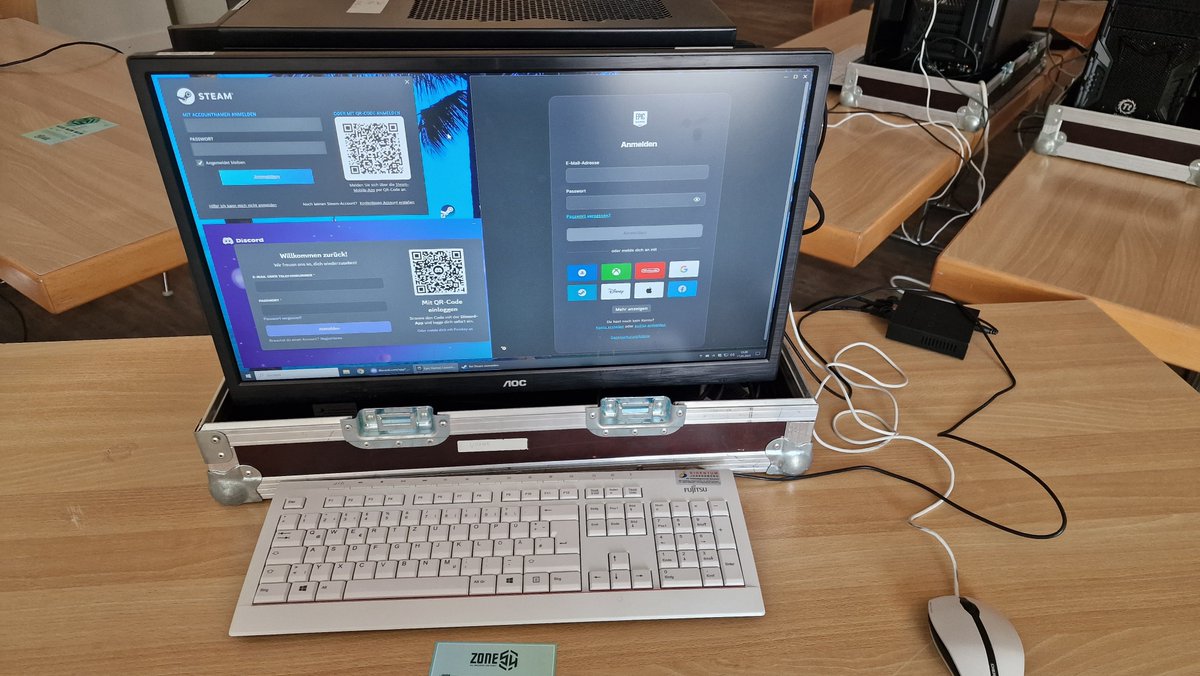 #Bitburg #Prüm #Lanparty #Zone54 #gaming #Turnier #GamingCommunity #retrogames #retrogamer

Das sind unsere PCs die wir vermieten falls Teilnehmer der Lan Party keinen eigenen haben. 

Steam, Epic und Discord ist bereits vorinstalliert. Ihr meldet euch nur noch an und los gehts🥳