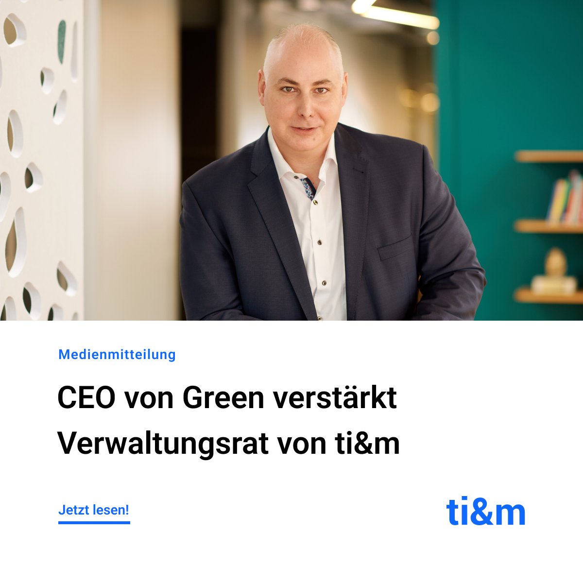 ti&m AG (@ti8m_ag) on Twitter photo ti&m erweitert sein Führungsteam um den erfahrenen KI- und Cloudexperten Roger Süess, um sein Geschäft strategisch auszubauen. 
➡️ Mehr dazu in der Medienmitteilung: bit.ly/43e9mz5 ti&m erweitert sein Führungsteam um den erfahrenen KI- und Cloudexperten Roger Süess, um sein Geschäft strategisch auszubauen. 
➡️ Mehr dazu in der Medienmitteilung: bit.ly/43e9mz5