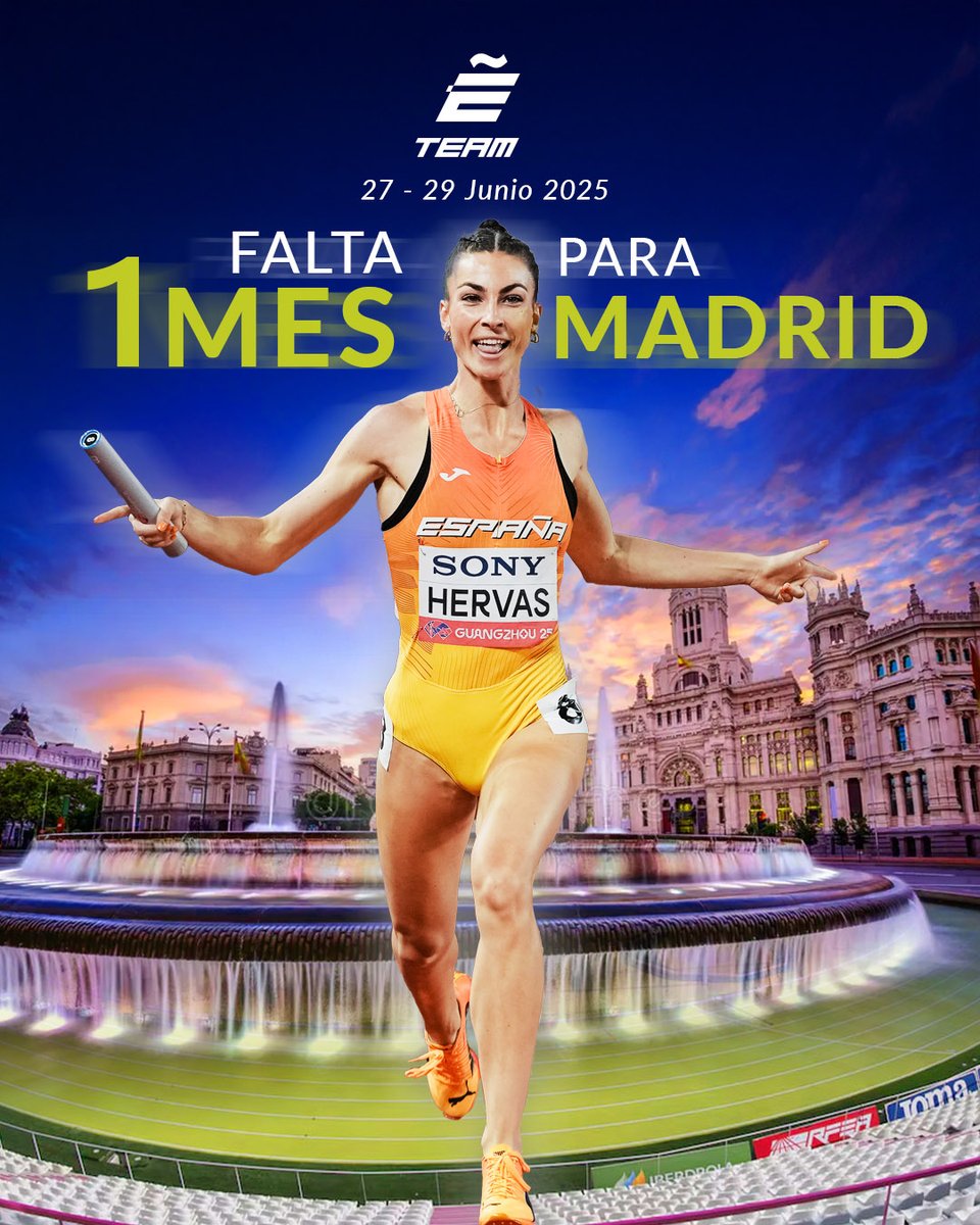 📢 Sólo falta 1 mes #RoadToMadrid2025 
Se acerca la gran fiesta de #EspañaAtletismo 

𝑽𝒂𝒍𝒍𝒆𝒉𝒆𝒓𝒎𝒐𝒔𝒐 𝒚 𝒍𝒂𝒔 𝒓𝒂𝒊́𝒄𝒆𝒔 𝒅𝒆𝒍 𝒂𝒕𝒍𝒆𝒕𝒊𝒔𝒎𝒐 𝒇𝒆𝒎𝒆𝒏𝒊𝒏𝒐 𝒎𝒂𝒅𝒓𝒊𝒍𝒆𝒏̃𝒐
👉 De la mano de Consuelo Alonso (pionera del atletismo femenino español y
