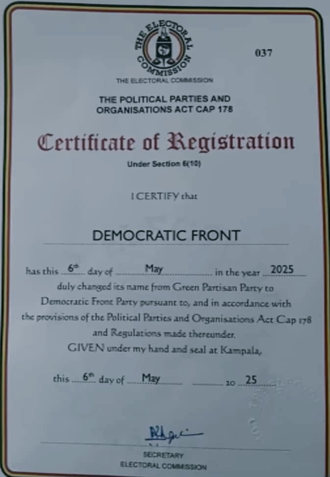 MathiasMpuuga's tweet photo. Introducing the Democratic Front (DF), a new political party that is deliberate in bringing freshness to Uganda's political landscape. 

It is born out our motherland's need for meaningful transformation that transcends the tired cycle of recycled ideologies. 

The comes not a disruption, but a necessity born of the failures of the status quo. 

It is a home for logical thinkers, progressive minds, and those who believe in political ethics and disciplined service delivery. 
#RealChangeActNow