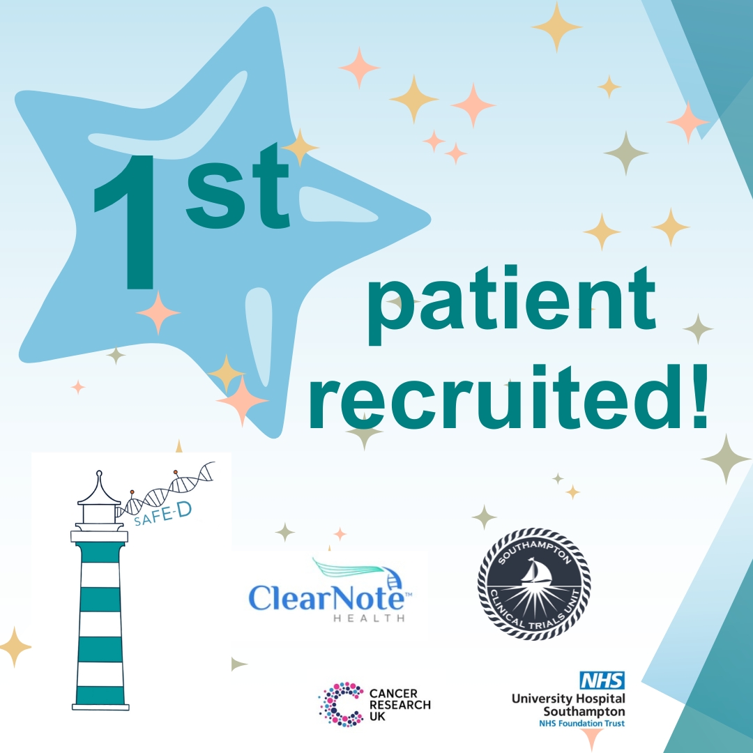 Southampton CTU (@southamptonctu) on Twitter photo The first participant has been recruited to the SAFE-D study!
SAFE-D is evaluating a new blood test that it’s hoped can improve the early diagnosis of #PancreaticCancer.
Well done to the #research team at Moorgreen Hospital <a href="/HIOWH_NHSFT/">Hampshire and IOW Healthcare NHS Foundation Trust</a>.
Read more - bit.ly/3A4vPTx The first participant has been recruited to the SAFE-D study!
SAFE-D is evaluating a new blood test that it’s hoped can improve the early diagnosis of #PancreaticCancer.
Well done to the #research team at Moorgreen Hospital <a href="/HIOWH_NHSFT/">Hampshire and IOW Healthcare NHS Foundation Trust</a>.
Read more - bit.ly/3A4vPTx