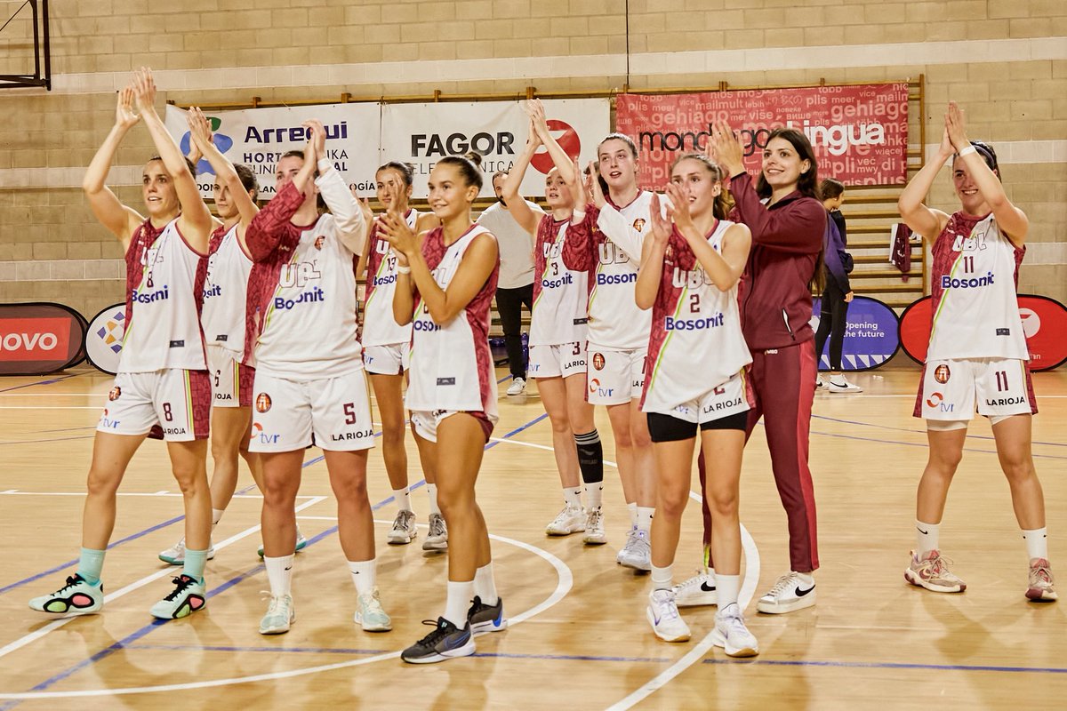 Ointxe's tweet photo. ointxe! Saskibaloak @cdunibasket, @LogroBasketClub eta @EguesBaloncesto zoriondu nahi ditu merezimendu osoz lortutako igoeragatik, zorte on hurrengo denboraldian eta egurra😈 

Ointxe! os felicita por el merecidísimo ascenso y os desea muchisima suerte en la próxima temporada! 😈 https://t.co/8SSrEqGJYU