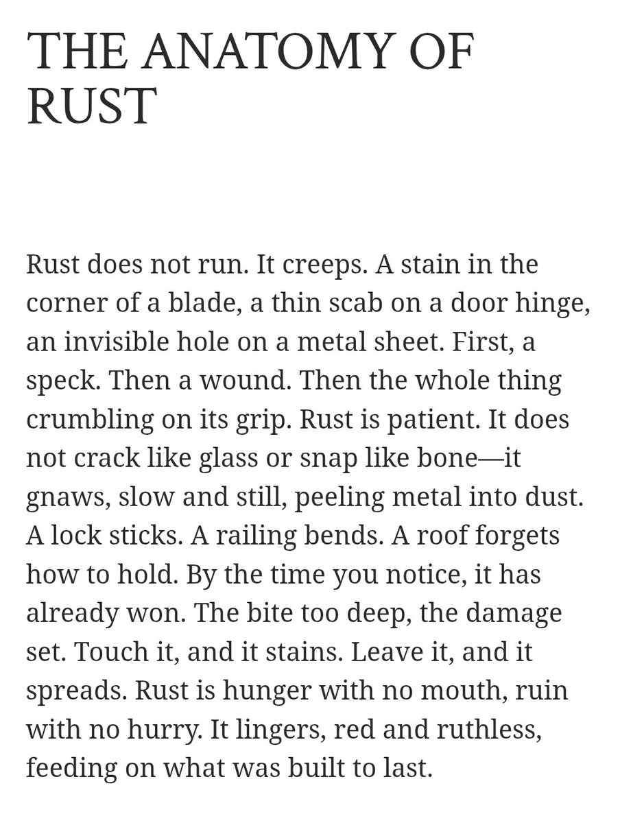 gwriting_plug's tweet image. my poem "the anatomy of rust" is live on @thestripesmag.
stripesliterarymagazine.weebly.com/felixeshiet.ht…
