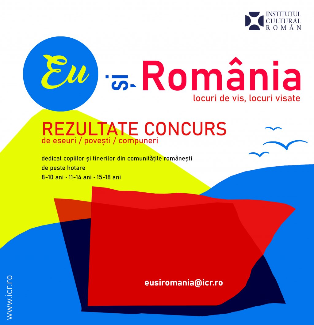 ICR anunță premii de 3.600 de euro pentru copiii din comunitățile românești care au câștigat concursul„Eu și România”. Detalii: shorturl.at/jVAIg
