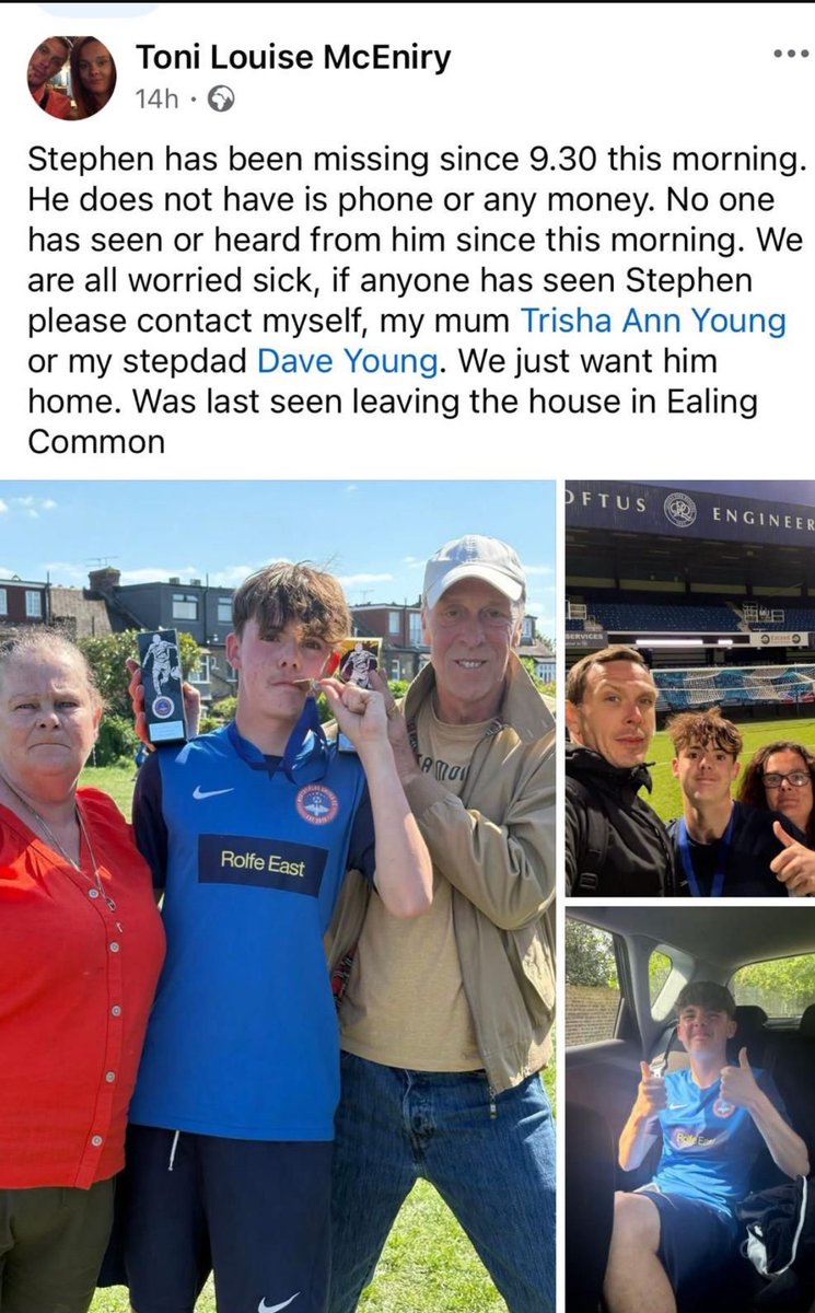 Shaparak Khorsandi شاپرک خرسندی (@shappikhorsandi) on Twitter photo Bumped into people looking for Stephen...well over 24hours now. ealing #missingpersons <a href="/ealingMPS/">Ealing Police</a> have posted too. Bumped into people looking for Stephen...well over 24hours now. ealing #missingpersons <a href="/ealingMPS/">Ealing Police</a> have posted too.