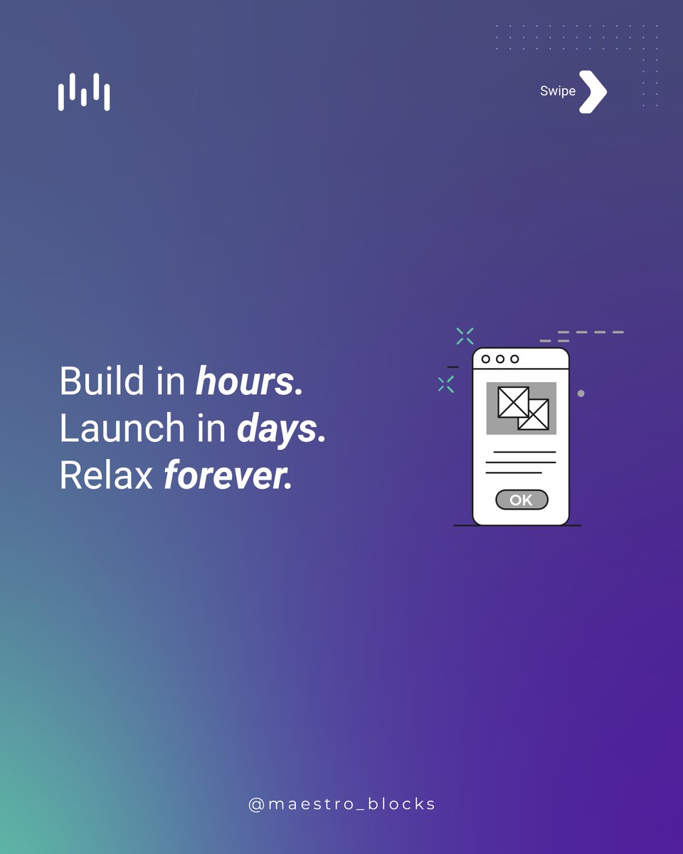 Maestro_Blocks's tweet photo. Tired of tangled code and tired eyes? 😵‍💫
With Maestro Blocks, you build smarter — not harder.
Drag it. Drop it. Done. It’s that easy.
✨ Code less. Flex more. Your future apps are just a few clicks away. https://t.co/PTGVPagdQ6