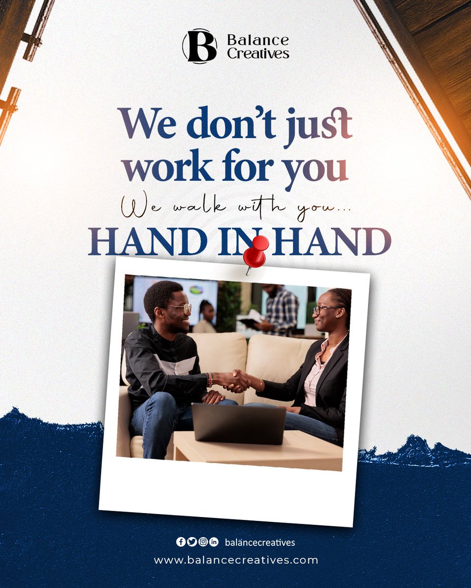 BalanceCreativ1's tweet photo. At Balance Creatives, we don’t just work for you — we walk with you. Hand in hand, we turn ideas into identity, and passion into powerful brands. https://t.co/gP6nMptJEc