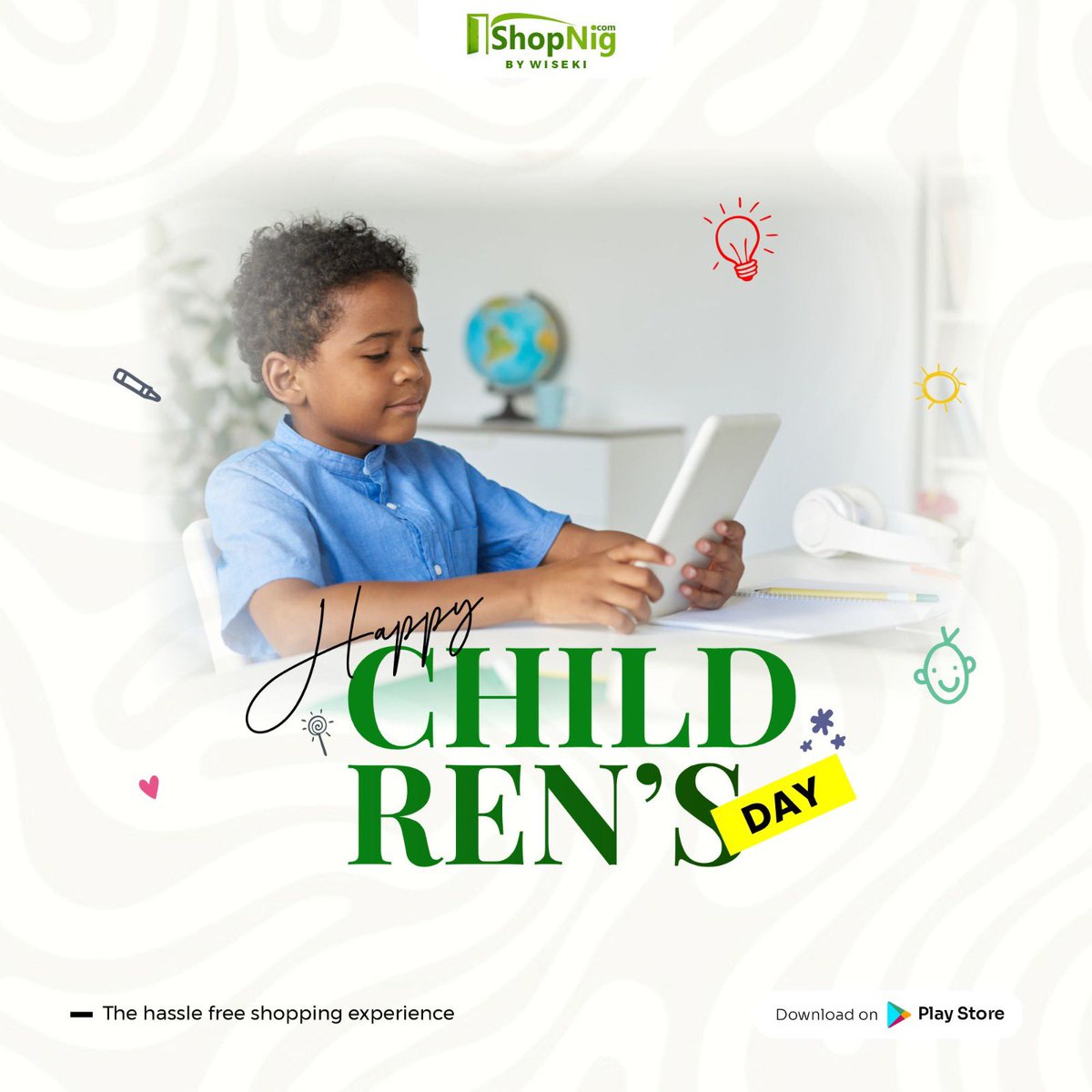 Shopnigmall's tweet photo. We celebrate the precious gifts all over the world and our future leaders.
Happy Children’s Day from all of us @Shopnigmall
#ShopNig #Childrensday https://t.co/kfA1taQNMU