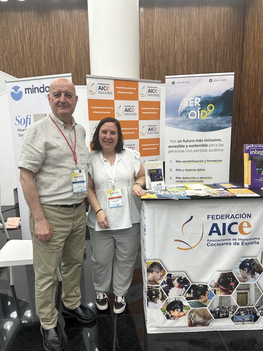 federacionaice's tweet photo. Este fin de semana estuvimos en el XX Congreso Nacional de Audiología en Alicante con un stand informativo. Un espacio para difundir nuestra labor y conectar con profesionales del sector.
👉¡Nos vemos en el próximo!
#ImplanteCoclear #AEDA #Audiologia #PerdidaAuditiva https://t.co/DhlnYB9DBt