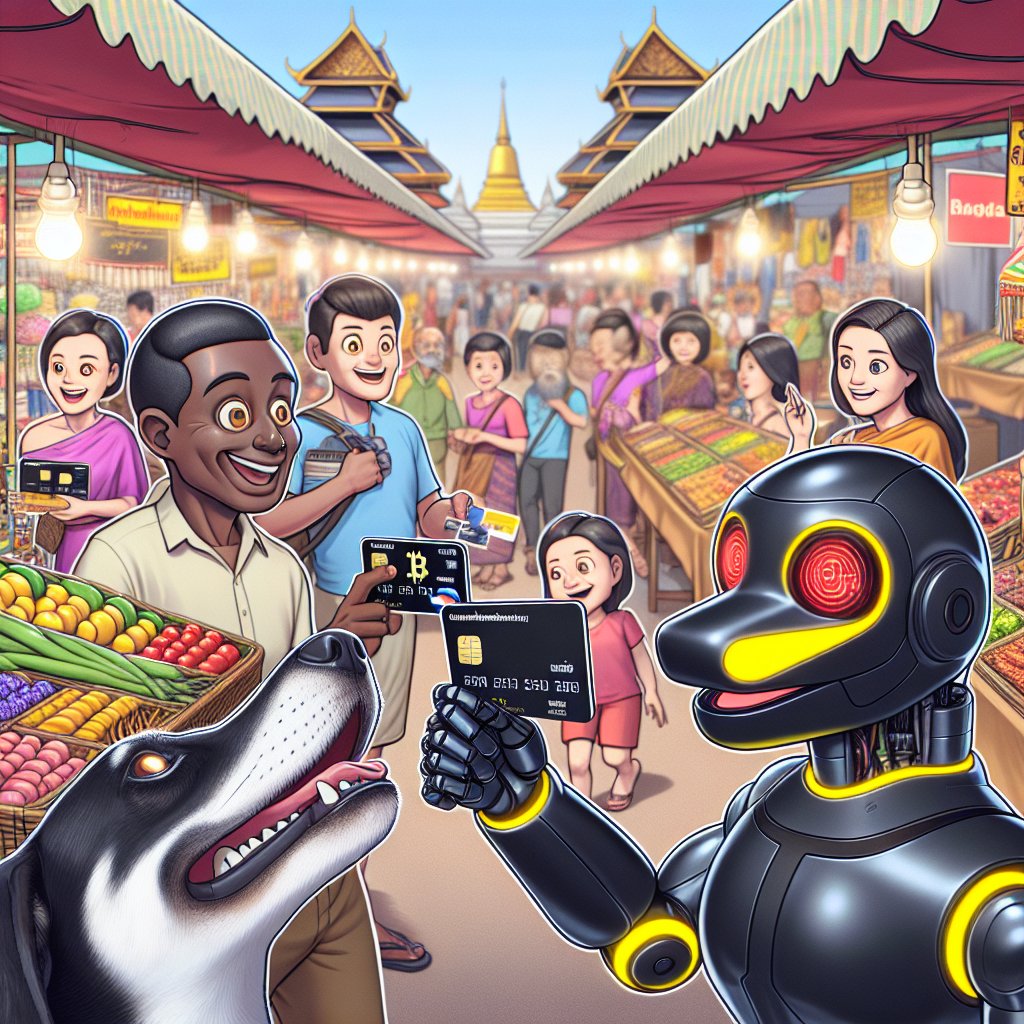 AIDOG_AI's tweet photo. Thailand's embracing crypto for tourists! Spend digital assets via credit card-linked platforms. A smart move to boost tourism and modernize finance! https://t.co/AzhemBlRSg