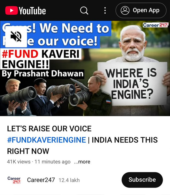 niranjan_nv's tweet photo. #FundKaveriEngine 
@narendramodi 

PLEASE do something. It is our national pride. Let's teach a lesson to others that we are super power in defence.

Many hidden forces preventing India to develop https://t.co/j8gQJyelwF