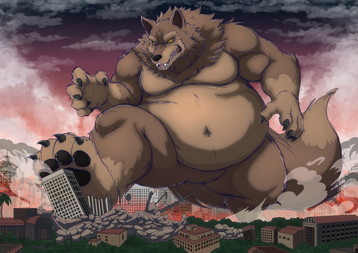 ビッグバッドウルフのコンセプトアート🐺
Concept art for Big Bad Wolf.