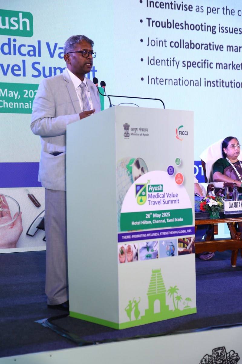 IntArogya's tweet photo. Dr. Rajan N Khobragade | Addl. Chief Secy, Health, Govt. of Kerala

Empowering grassroots communities is key to building a thriving Ayush Medical Value Travel ecosystem. Events like Ayush Medical Value Travel play a pivotal role in positioning India as a global leader in MVT. https://t.co/hl30QCsCDZ