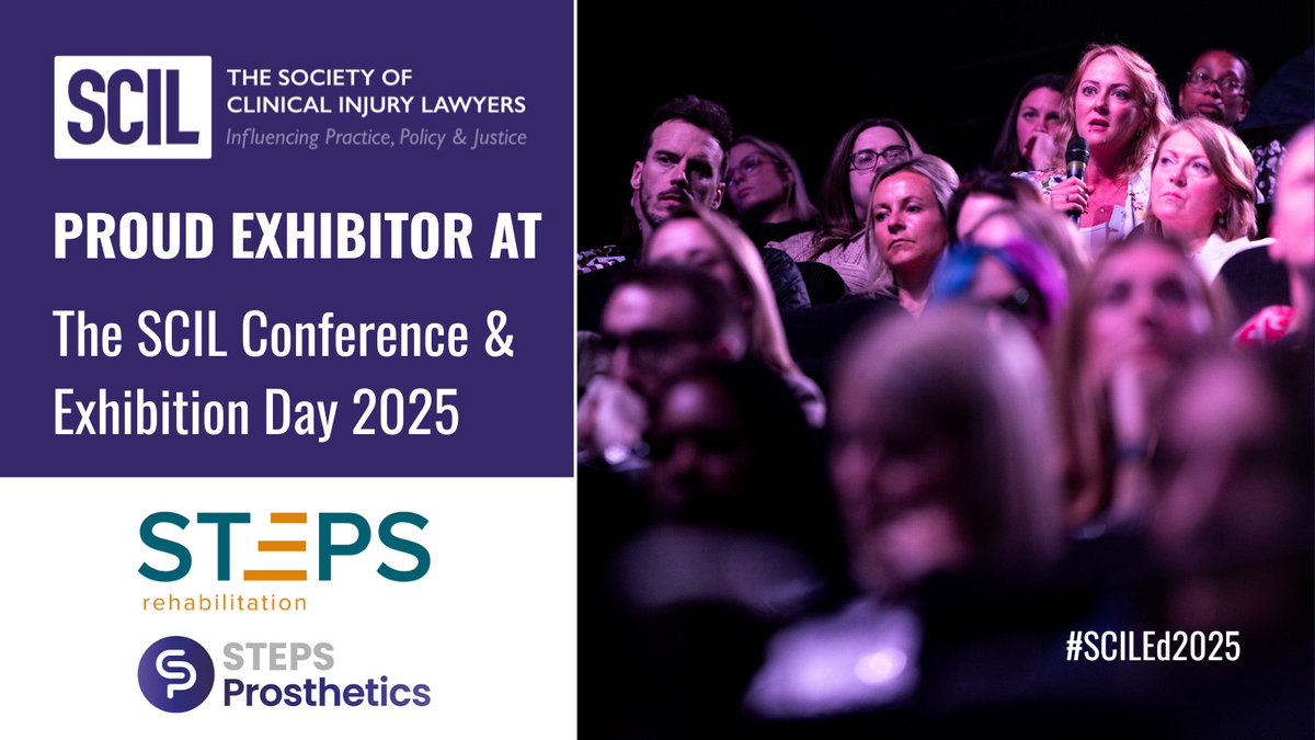 We're exhibiting!  STEPS Prosthetics, alongside <a href="/STEPSrehabUK/">STEPS Rehabilitation</a>, will be at the <a href="/scilorg/">SCIL</a> Conference &amp; Exhibition Day 2025 at Millennium Point Birmingham on June 5th.

Come and say hello and pop by our stand if you're attending! 👋

#SCILEd2025 #ClinicalNegligence #PersonalInjury