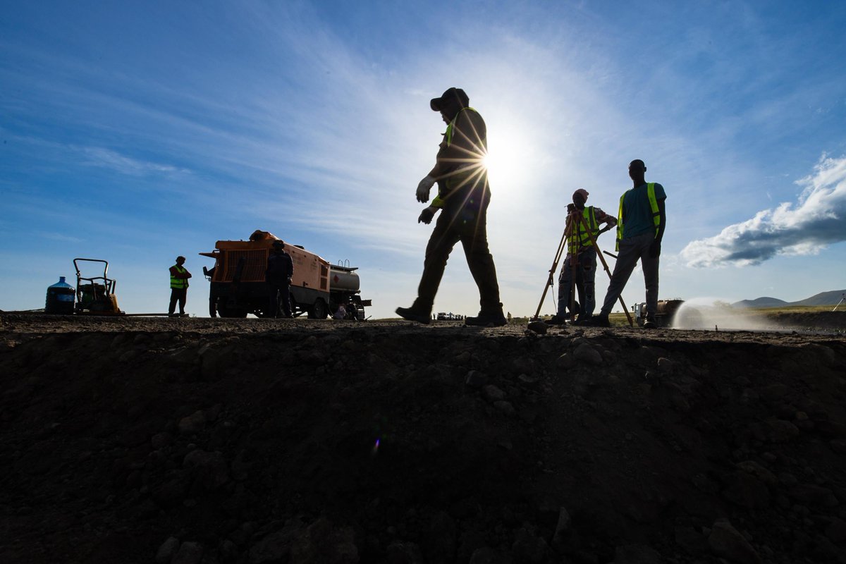KindikiKithure's tweet photo. KULA MAWE, ISIOLO COUNTY,  KENYA 
TUESDAY, MAY 27, 2025

The construction of the 750 kilometer Isiolo- Mandera Highway at a cost of 100 billion shillings is finally underway, after decades of pledges by successive governments.

The road connecting Isiolo- Kula Mawe- Modogashe- Samatar- Wajir- Tarbaj-Kotulo- Kobo- Elwak- Garre- Rhamu - Mandera towns has been split into 11 sections and awarded to 7 different contractors to ensure timely completion within two years.

This transport artery will turn around the economy of the Kenya of the North, it will also deal a massive blow to insecurity.

Pleased to do an impromptu spot check on progress of the ongoing construction works of the 77 kilometer Kula Mawe -Isiolo section, being built at a cost of 8.3 billion shillings.

Certainly, a flagship project for Kenya’s transformation is underway.