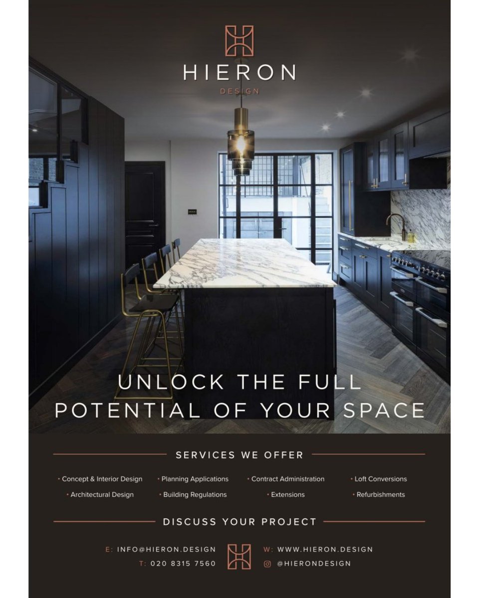 ⭐️ Recommended Supplier: Hieron Design ⭐️

Hieron Design is a creative architectural and interiors studio dedicated to unlocking the full potential of your space. 

📞 020 8315 7560