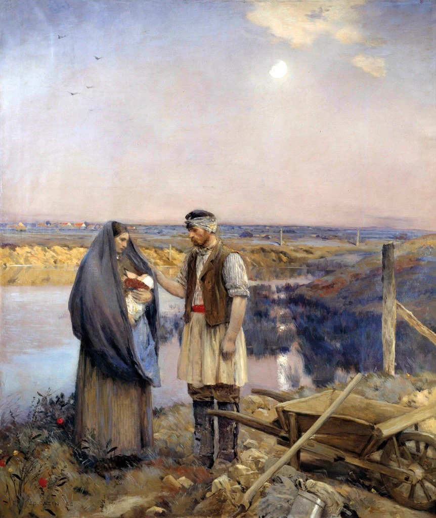 ‘The day’s work done’, by Jean-Charles Cazin. 1888.
