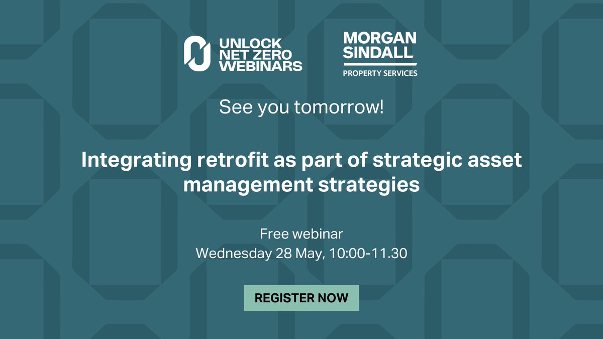 Unlock Net Zero (@unlocknetzero) on Twitter photo 1 day to go!
Join speakers from <a href="/CityWestminster/">Westminster City Council</a>, Morgan Sindall Property Services and Amplius at our CPD-accredited webinar tomorrow on retrofit strategy at 10am.
Register here: workcast.com/register?cpak=…
#UnlockNetZero #NetZero #Retrofit #Housing #Sustainability #HousingCPD 1 day to go!
Join speakers from <a href="/CityWestminster/">Westminster City Council</a>, Morgan Sindall Property Services and Amplius at our CPD-accredited webinar tomorrow on retrofit strategy at 10am.
Register here: workcast.com/register?cpak=…
#UnlockNetZero #NetZero #Retrofit #Housing #Sustainability #HousingCPD