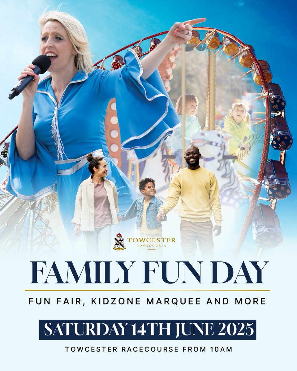 TowcesterGHs's tweet image. 🎉 Family Fun Day – Saturday 14th June! 🎠

Join us from 10am for a full day of excitement – Fun Fair, Kidzone Marquee and so much more!

🎟️ Book your tickets now: tickets.greyhoundracinguk.com/buy-derby-gran…

#FamilyFunDay #KidsZone #FunFair #FamilyDayOut #SummerEvents