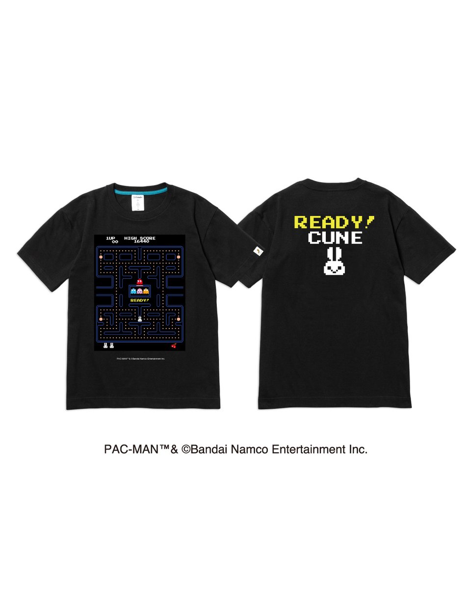 新品未使用 cuneキューンxパックマン コラボＴシャツ サイズＬpac-man PAC-MAN COLLAB T-SHIRTS パックマンとうさちゃん – CUNE