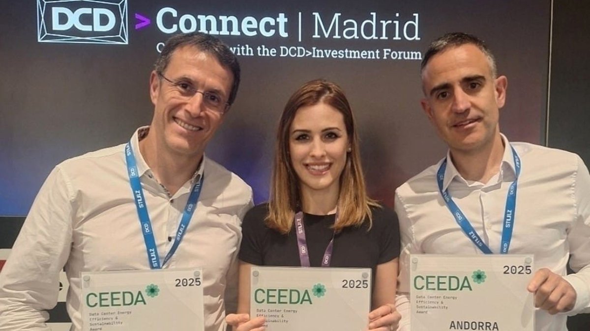 El nostre #DataCenter ja té la certificació internacional #CEEDA, que avala l’eficiència energètica dels 3 centres de dades (Nexus, Comella i La Massana). Sostenibilitat i innovació al servei d’un futur digital responsable. #AndorraTelecom

👉🏻ow.ly/ikv050VYSRW