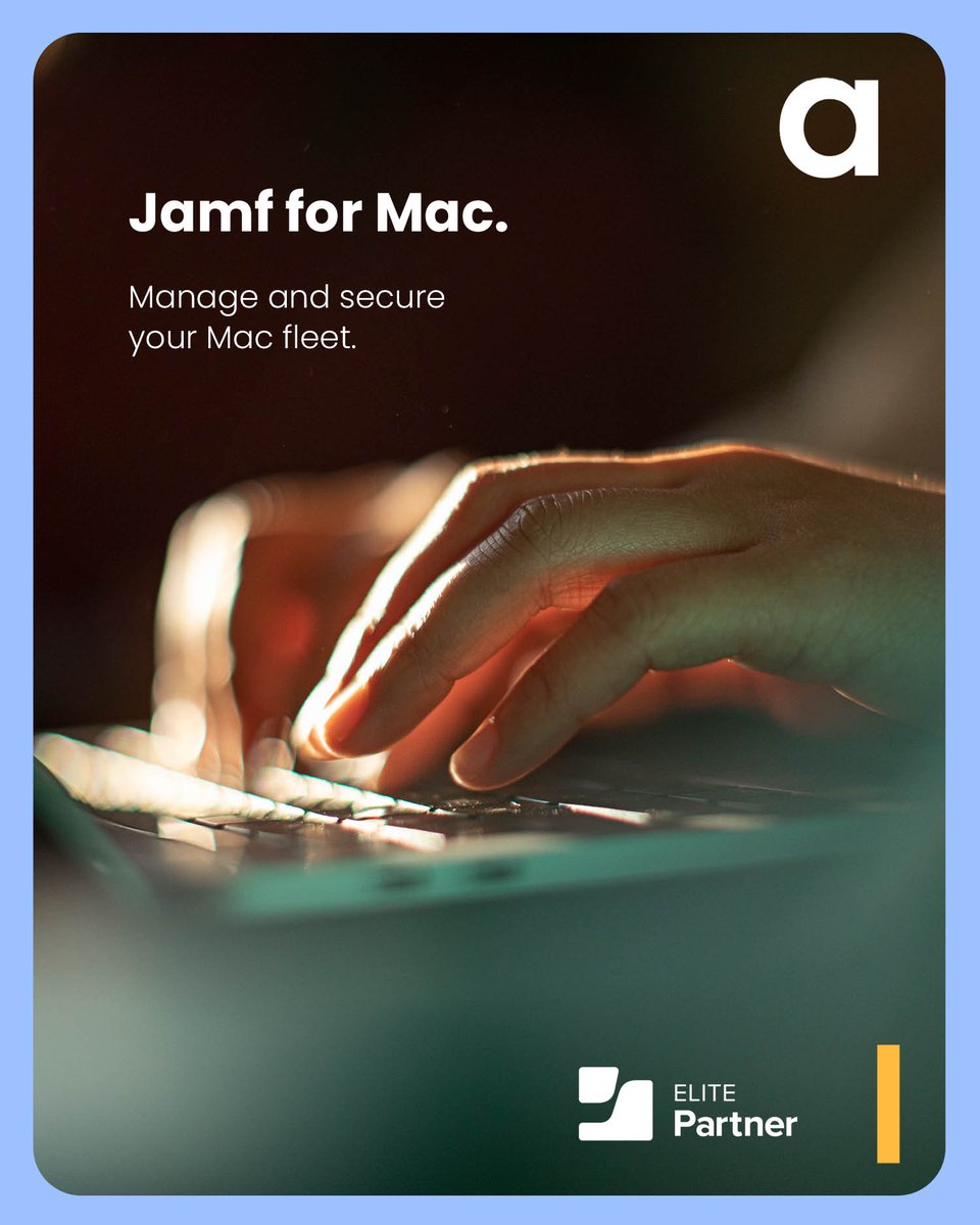 Take control of Mac management &amp; security 🖥️

With Jamf for Mac, IT can manage &amp; secure their Mac fleet with a platform designed for Apple.

Discover the full capabilities of Jamf for Mac 👉 academia.co.uk/jamf-for-busin…­/
 
#Jamf #Management #Security