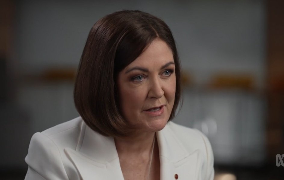 Sahar_A_Writes's tweet photo. It says a lot about the Liberals that even after Australians made their choice clear, a bitter Sarah Henderson sneers Labor is "terrible" &amp; "driving Australia off a cliff". Not even a brutal defeat hit home—no humility, no reflection, just batshit crazy delusion #4Corners #auspol https://t.co/FzH0II8ryU