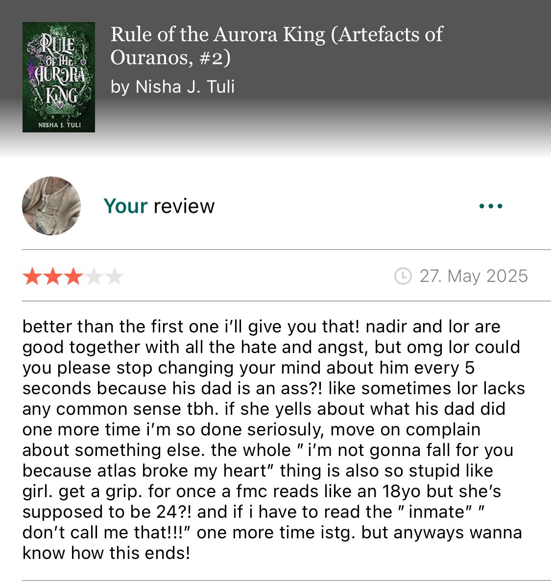 urlttleangl's tweet photo. why is this series so popular lol (3 stars is like low for me cause 1/2 is a dnf) https://t.co/cEemBqu1UQ