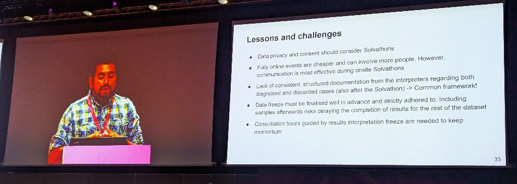 Vicente Yepez #ESHG2025

Rare Disease multi-OMICs Solvathons - a disease solving hackathon
- make sure you have consent to share

Integrated multi-omics in parallel is best

DNA-RNA &amp; DNA-proteomic parallel approaches both ⬆️ diagnoses 10-15% (many refs)