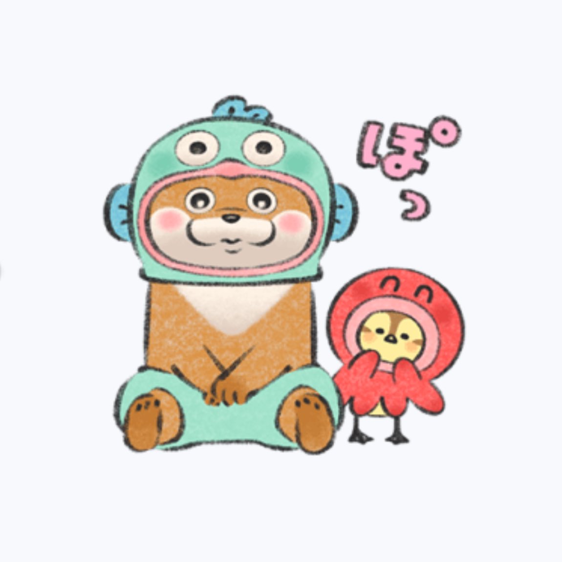 📢好評発売中⚠️ ⋐ 【LINEスタンプ】可愛い嘘のカワウソ×サンリオ