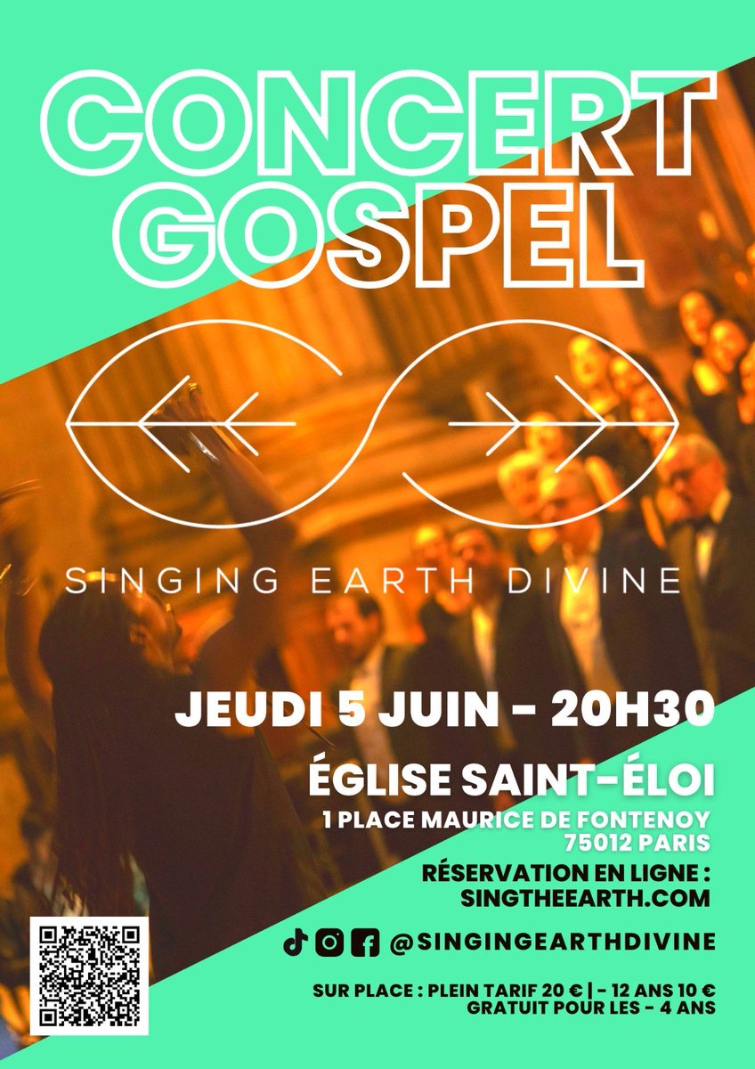 GM! If in Paris June 5th, our choir is having it's last concert of the season! Venez partager un super moment avec nous lors de notre concert de fin d'année. 
helloasso.com/associations/s…