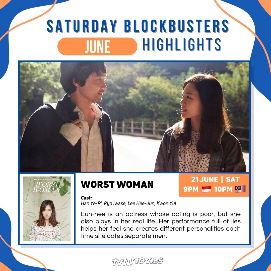 tvN_Movies's tweet photo. #SaturdayBlockBusters June Highlights
9PM ๐ฎ๐ฉ 10PM ๐ฒ๐พ
7 Jun #Firefighters
#LeeJunHyuk #JooWon
14 Jun #PrisonChaos
#JeongYoungJu #AnMiNa
21 Jun #WorstWoman
#HanYeRi #KwonYul
28 Jun #TheNoisyMansion
#GyeongSuJin #LeeJiHoon
#์๋ฐฉ๊ด #์์๋ผ์ฅ๋ฒํธ๋ค์์ ์ #์ต์
์ํ๋ฃจ #๋ฐฑ์์ํํธ https://t.co/XN1xc1wUhZ