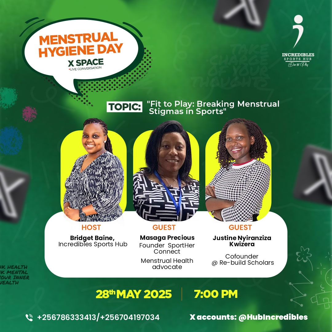 Incredibles Sports Hub (@hubincredibles) on Twitter photo Join us LIVE on X Spaces this Wednesday at 7pm!as for the #MHDayππͺ Let's shatter myths and empower athletes in sports! π¬ "Fit to Play: Breaking Menstrual Barriers in Sports" #MenstrualHygieneDay #FitToPlay #PeriodPositivity #WomenInSports #MHDay2025
<a href="/Rebuildscholars/">Re-build Scholars</a> <a href="/bb4baine/">Bridget Baine</a> Join us LIVE on X Spaces this Wednesday at 7pm!as for the #MHDayππͺ Let's shatter myths and empower athletes in sports! π¬ "Fit to Play: Breaking Menstrual Barriers in Sports" #MenstrualHygieneDay #FitToPlay #PeriodPositivity #WomenInSports #MHDay2025
<a href="/Rebuildscholars/">Re-build Scholars</a> <a href="/bb4baine/">Bridget Baine</a>