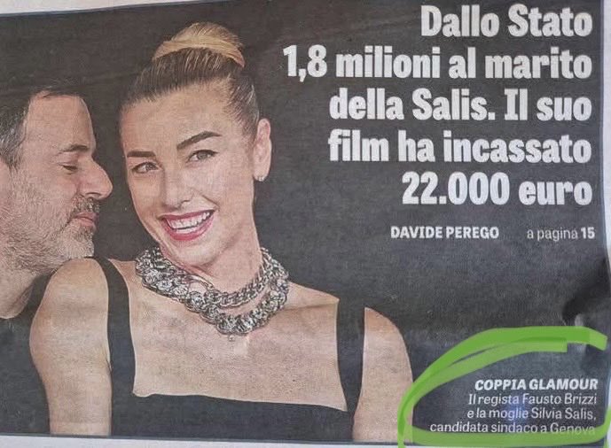 Deliademarinis1's tweet photo. Ma chi è?
Lo stesso #faustobrizzi accusato da 11 (UNDICI) attrici, per “molestie sessuali”?
#salis
#comunali
#Genova https://t.co/HJP62y2fWa