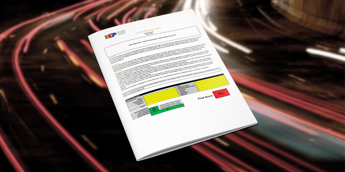We are pleased to announce the release of an updated Report from the Land Transportation Safety Subcommittee (LTSC).
 
 ➡️ IOGP Report 365-6 – Tool for assessing the implementation
 lnkd.in/eJ5RbrFb

#landtransportationsafety
#oilandgassafety