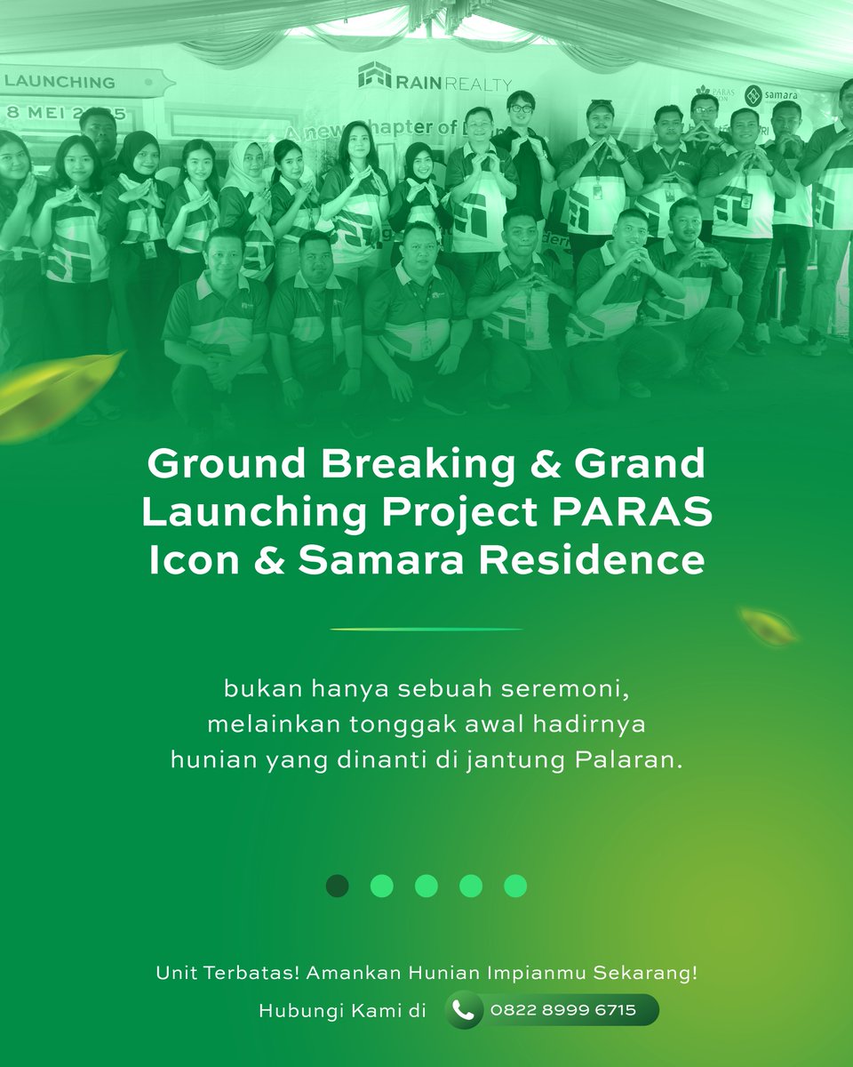rainrealty_id's tweet photo. Momen ini menandai babak baru bagi Palaran sebagai hunian impian, dengan dukungan hangat dari seluruh bank mitra🏡

Saksikan bagaimana semuanya dimulai dan mari lanjutkan perjalanan ini bersama✨ https://t.co/wlLJIKctxD