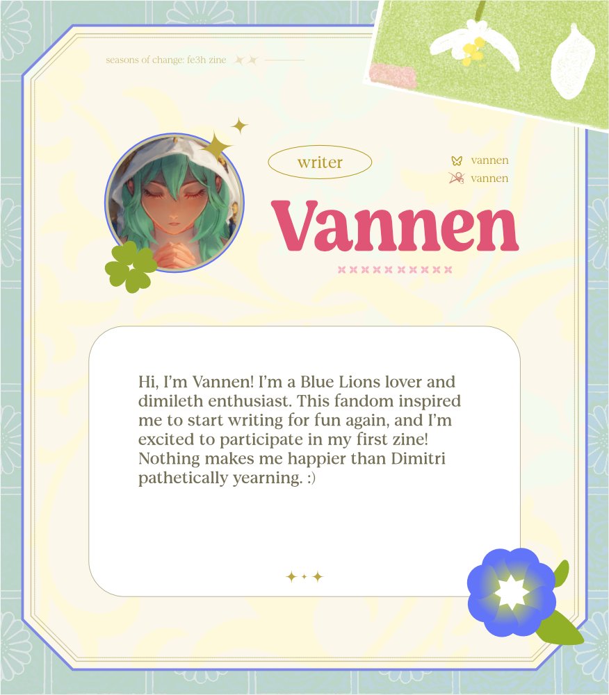 Seasons of Change: A FE3H zine tweet media