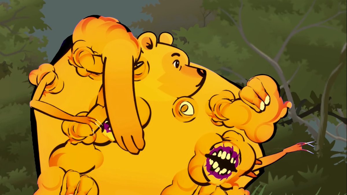 「「くまのプーさん」がウイルスでおぞましく変異…ターン制ローグライト『Winnie」|⚡Game*Spark⚡のイラスト