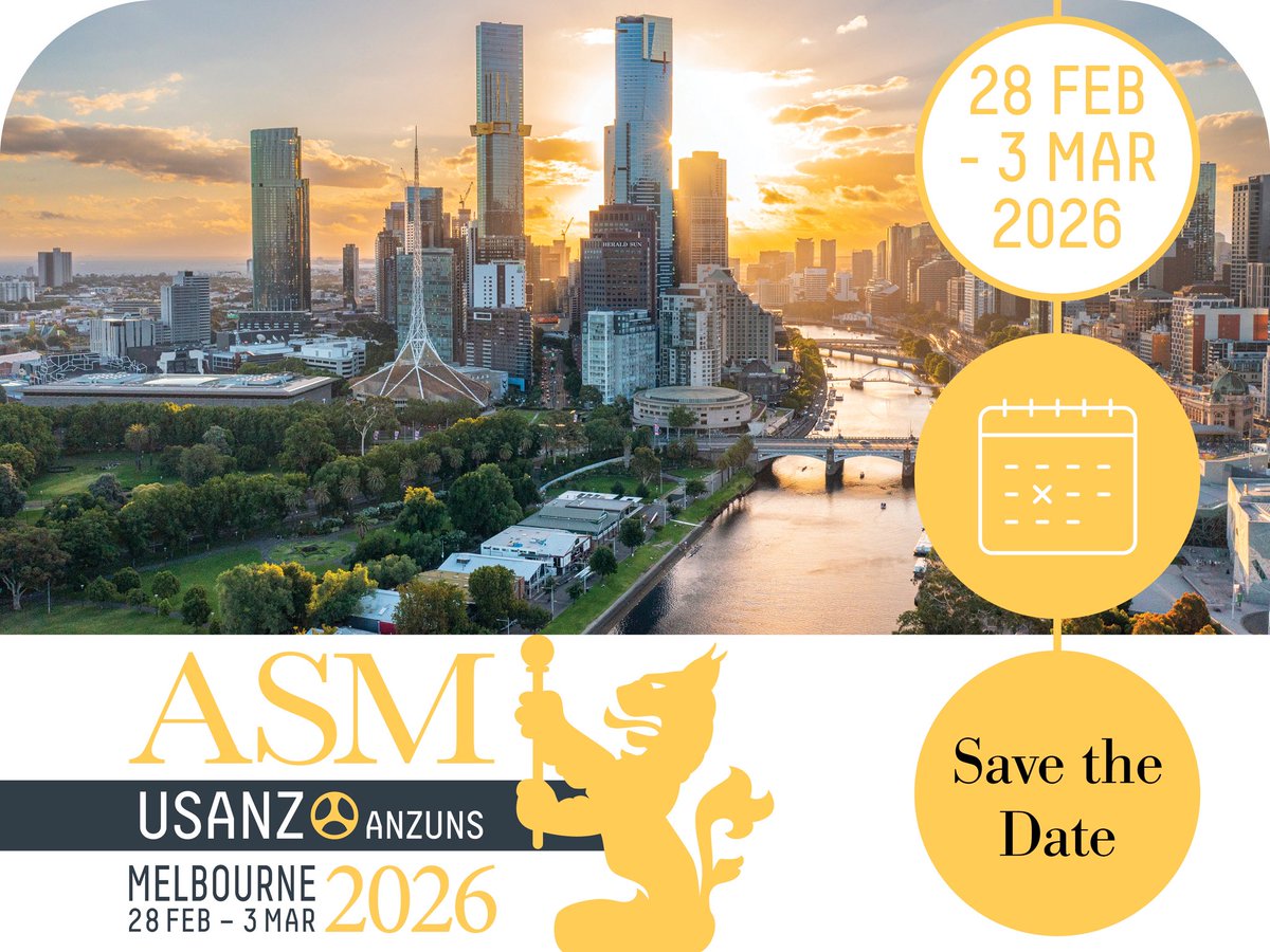 USANZ (@usanzurology) on Twitter photo SAVE THE DATE! USANZ 78th Annual Scientific Meeting including the 30th ANZUNS Annual Meeting will be held in Melbourne from February 28 to March 3 2026. For more details go to:
asm.usanz.org.au #USANZ26 <a href="/ANZUNS_Urology/">Australia & New Zealand Urological Nurses Society</a> SAVE THE DATE! USANZ 78th Annual Scientific Meeting including the 30th ANZUNS Annual Meeting will be held in Melbourne from February 28 to March 3 2026. For more details go to:
asm.usanz.org.au #USANZ26 <a href="/ANZUNS_Urology/">Australia & New Zealand Urological Nurses Society</a>