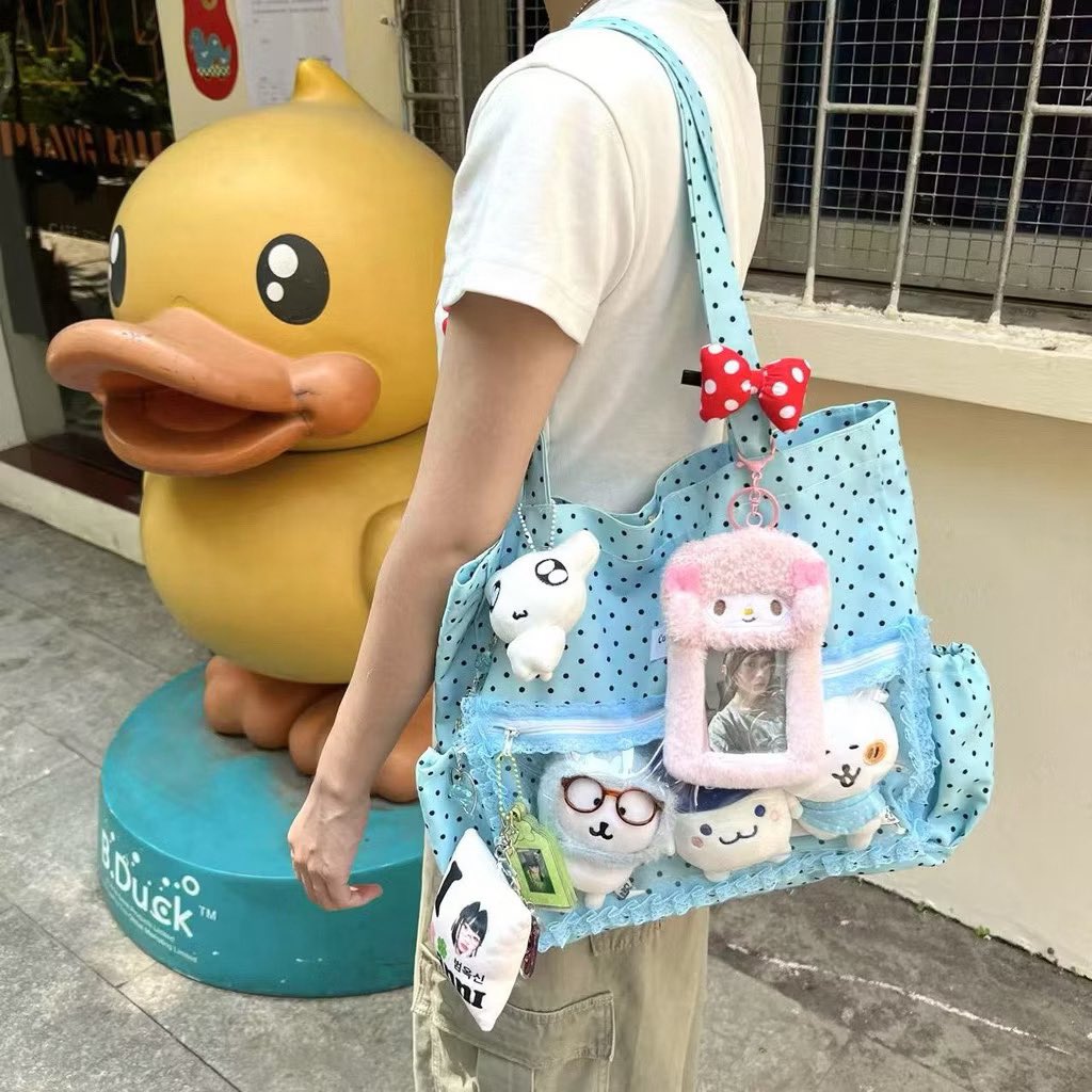 sirisathan546's tweet photo. ￼🌈TRENDY  POUCH  กระเป๋าผ้า polka dot bag ลายจุด ita bag  เบา ขนาดใหญ่  กระเป๋าโบว์ น่ารักมากกกกก 💕 #ของมันต้องมี #กระเป๋าสะพายข้าง  #กระเป๋าแฟชั่น 

📍 https://t.co/Z51WdHgtL3 https://t.co/bEzBID2Mx1