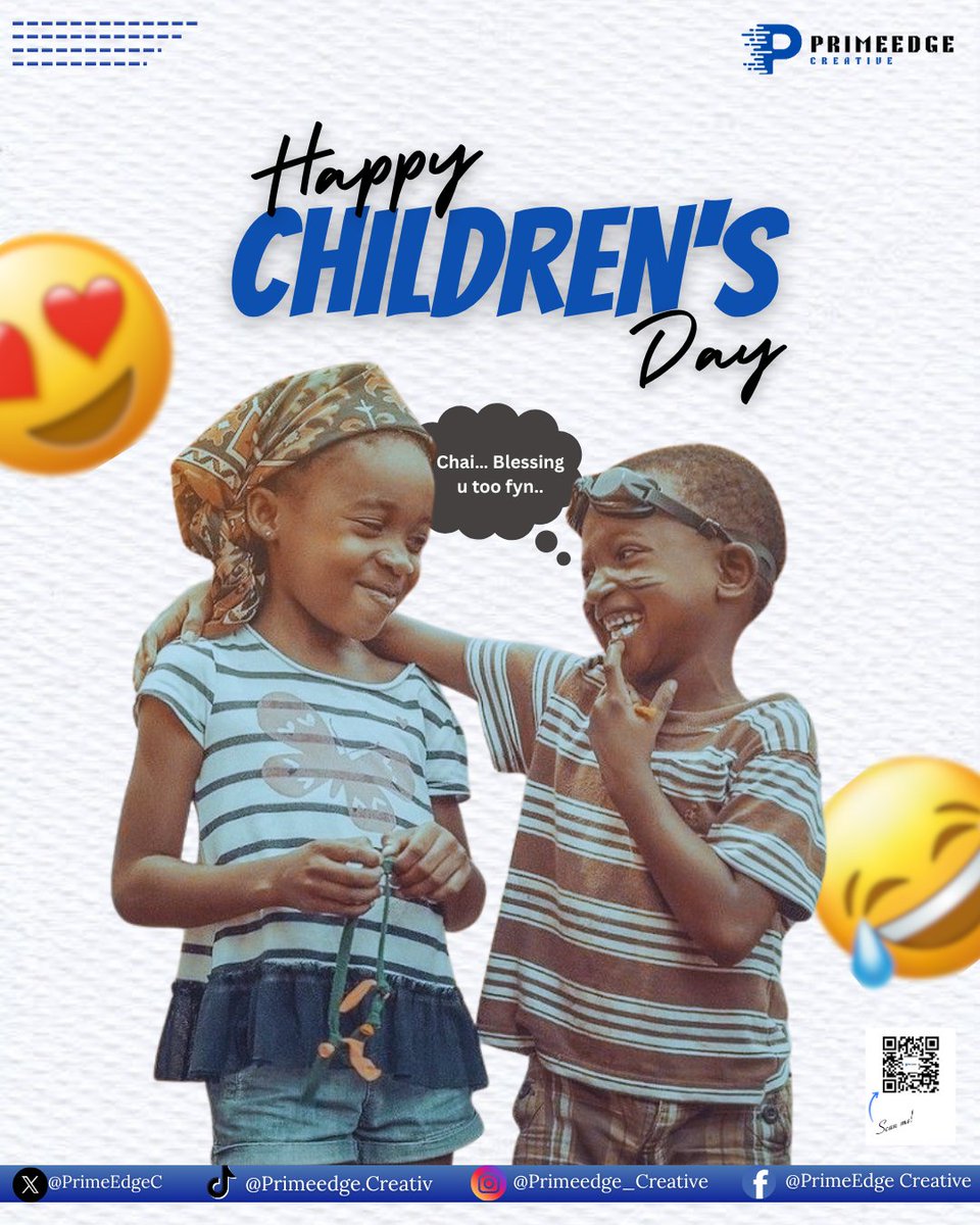 PrimeEdgeC's tweet photo. The pure compliments, the big laughs 😂 the tiny voices filled with joy ❤️
Today we celebrate the little ones who colour our world with light and love 🎨
Keep glowing, keep growing!
Happy Children’s Day from PrimeEdge Creative!
#ChildrensDay #PrimeEdgeCreative #Trending https://t.co/IMeKr2zew9