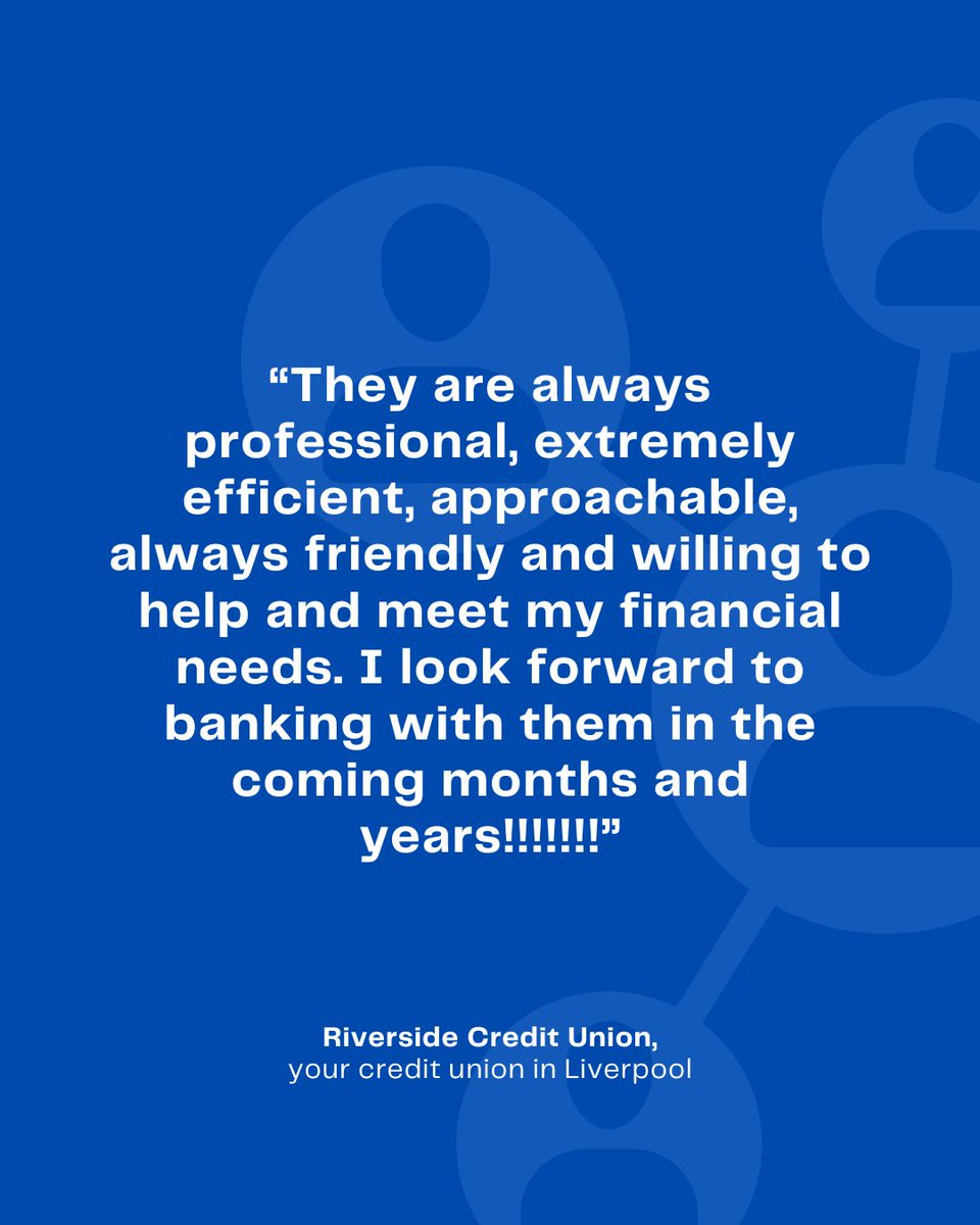 Thank you to our incredible members for your kind words! 💬 Your feedback means so much!

It shows we’re staying true to our mission of supporting people, not profit. We exist for our community, and your support inspires us to keep going!

riversidecreditunion.co.uk