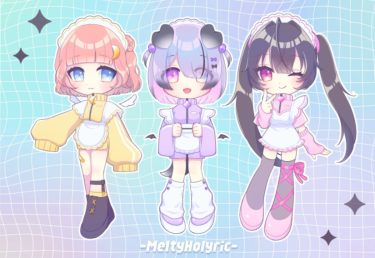 💛💜💗

#MeltyHolyric 
#なのはなあーと #はんばーと #ネ申推しもゆる