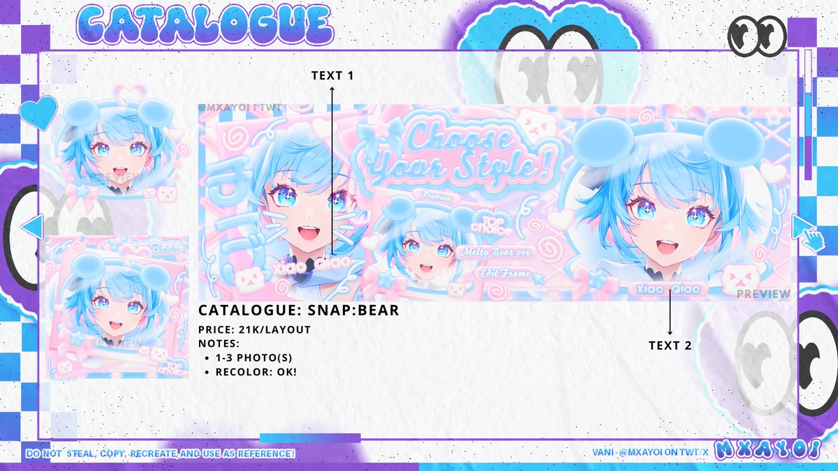 ꒰RT is appreciated, ty!꒱

Haii, aku mau quick OPTIP buat next RS dgn katalog SNAP:BEAR ʕ•ﻌ•ʔ Katalognya ini chibi, PNG &amp; JPG friendly ☆ Harga 21k dapet ava png &amp; jpg ⋆˚࿔

TnC &amp; form ada di reply ya ☆
Bisa langsung DM buat titip! Yukz jajan! 💐

#zonauang #zonaba