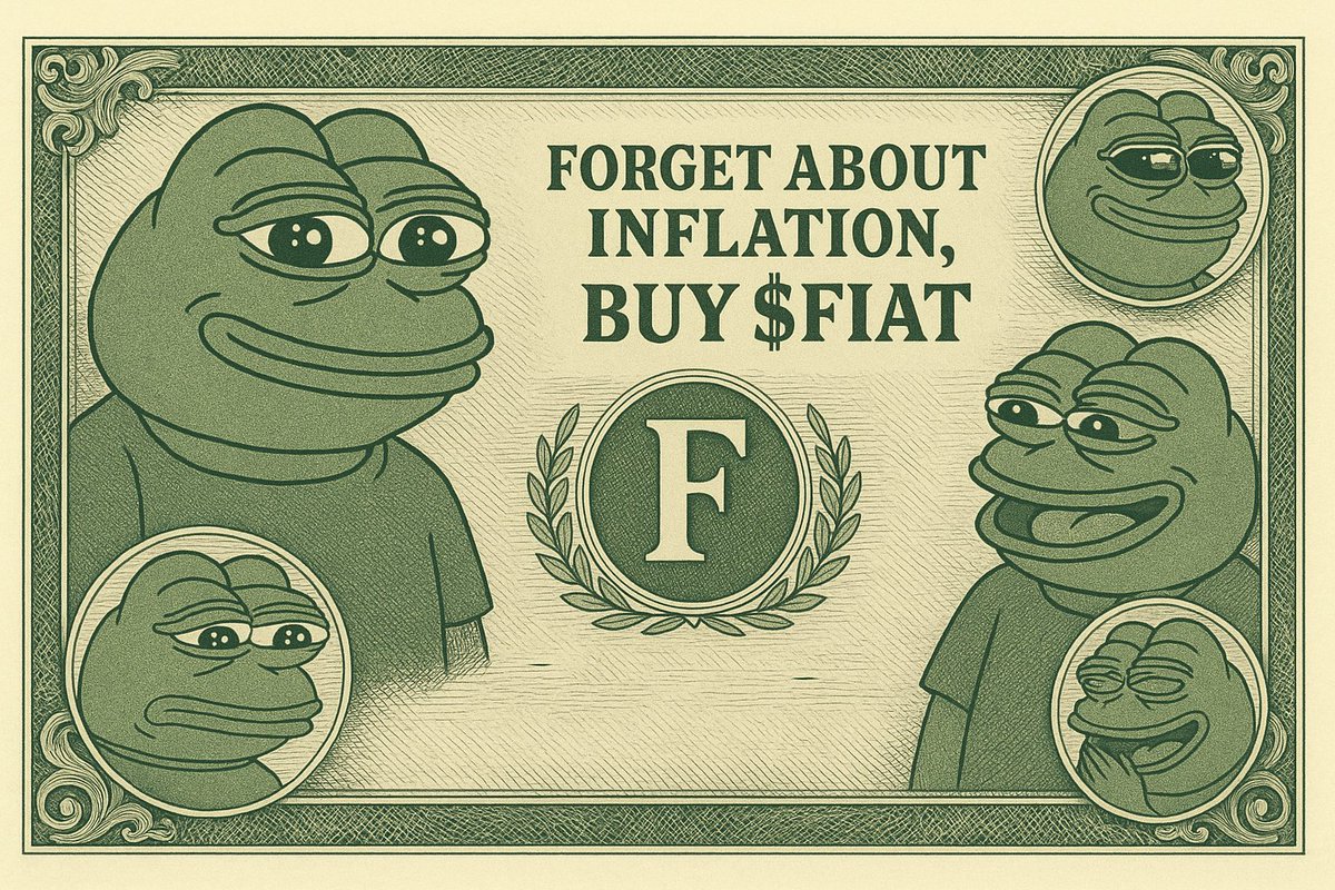 MMakflaj's tweet photo. @Crouserrr @Angeliki_BTC We are saing our money from inflation by swapping our Fiat into $FIAT https://t.co/vTIjxs7eQp