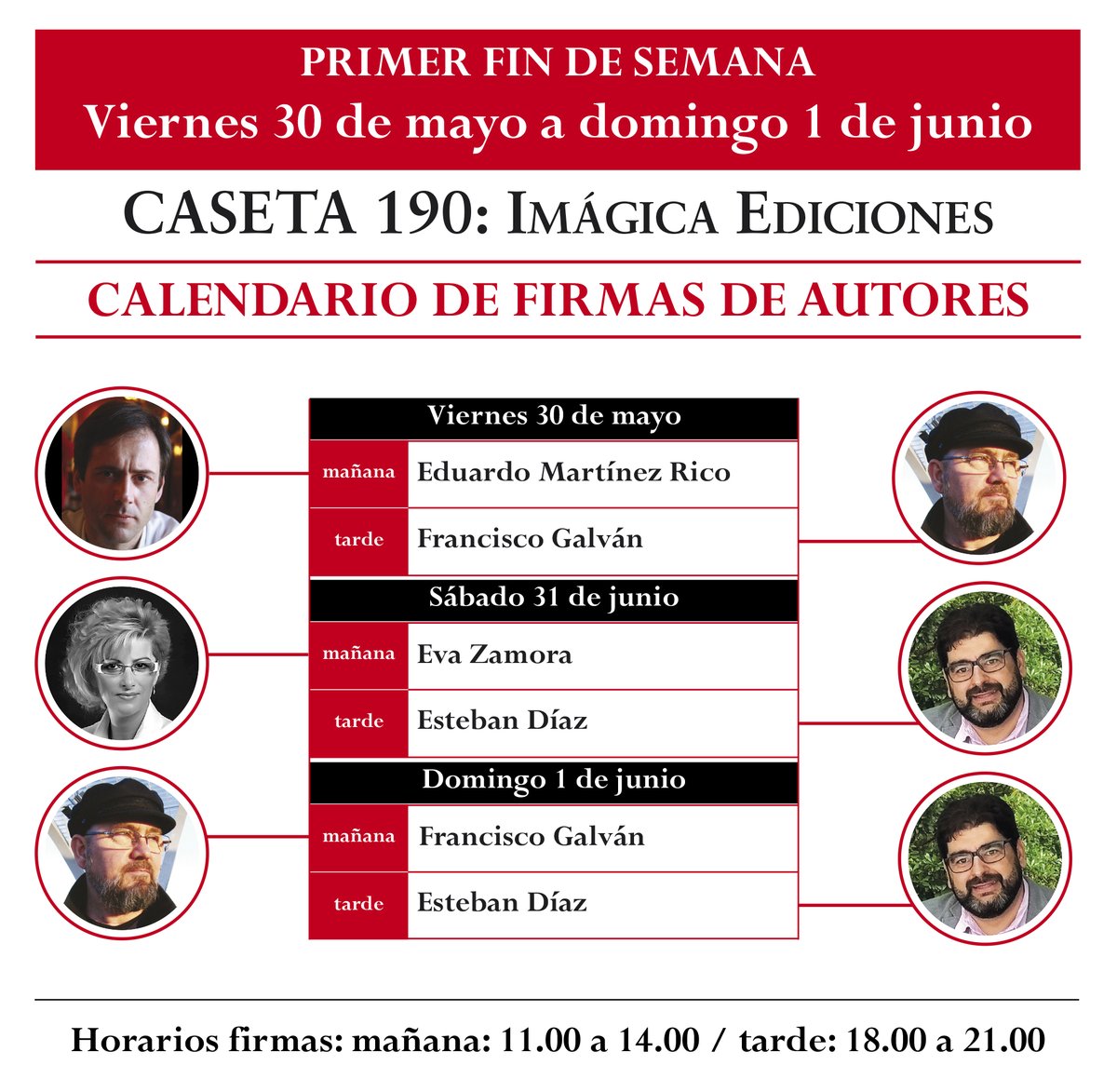 ASantosEd's tweet image. Os dejamos el calendario de firmas de nuestros autores en la Feria del Libro de Madrid para este primer fin de semana. Os esperamos a todos allí para celebrar esta fiesta de los libros y las historias.